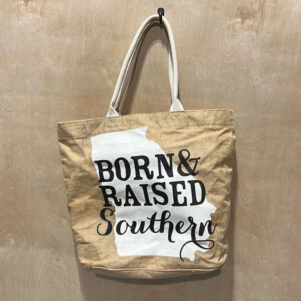 Mud Pie Born & Raised Southern Tote (Georgia)